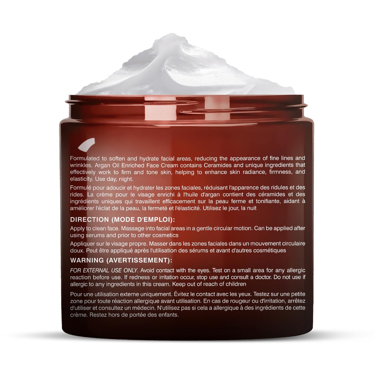 Majestic Pure Whipped Argan Oil Moisturizer Face Cream for Women & Men - With Vitamin E A, Collagen & Ceramides - Hydrates Dry Skin, Oily Skin Beauty & Personal Care Majestic Pure