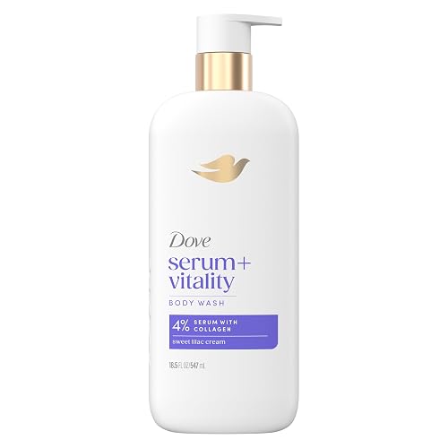 Dove Body Wash Vitality Renewal Promotes firmer, supple skin 4% restoring serum with collagen 18.5 oz Beauty & Personal Care Dove