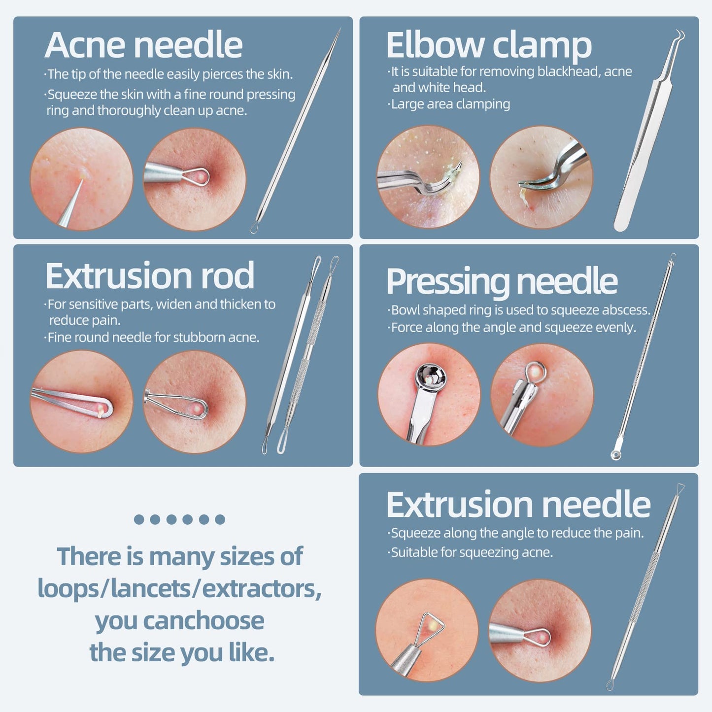 JPNK Blackhead Remover Comedone Extractor Acne Removal Kit.. Beauty and Personal Care JPNK