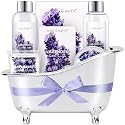 Gift Set for Women Body & Earth Gifts Set Lavender Gift Baskets For Women Bath Sets with Bubble Bath Body Lotion Scented Candle Mother‘s Day Gifts Beauty & Personal Care BODY & EARTH
