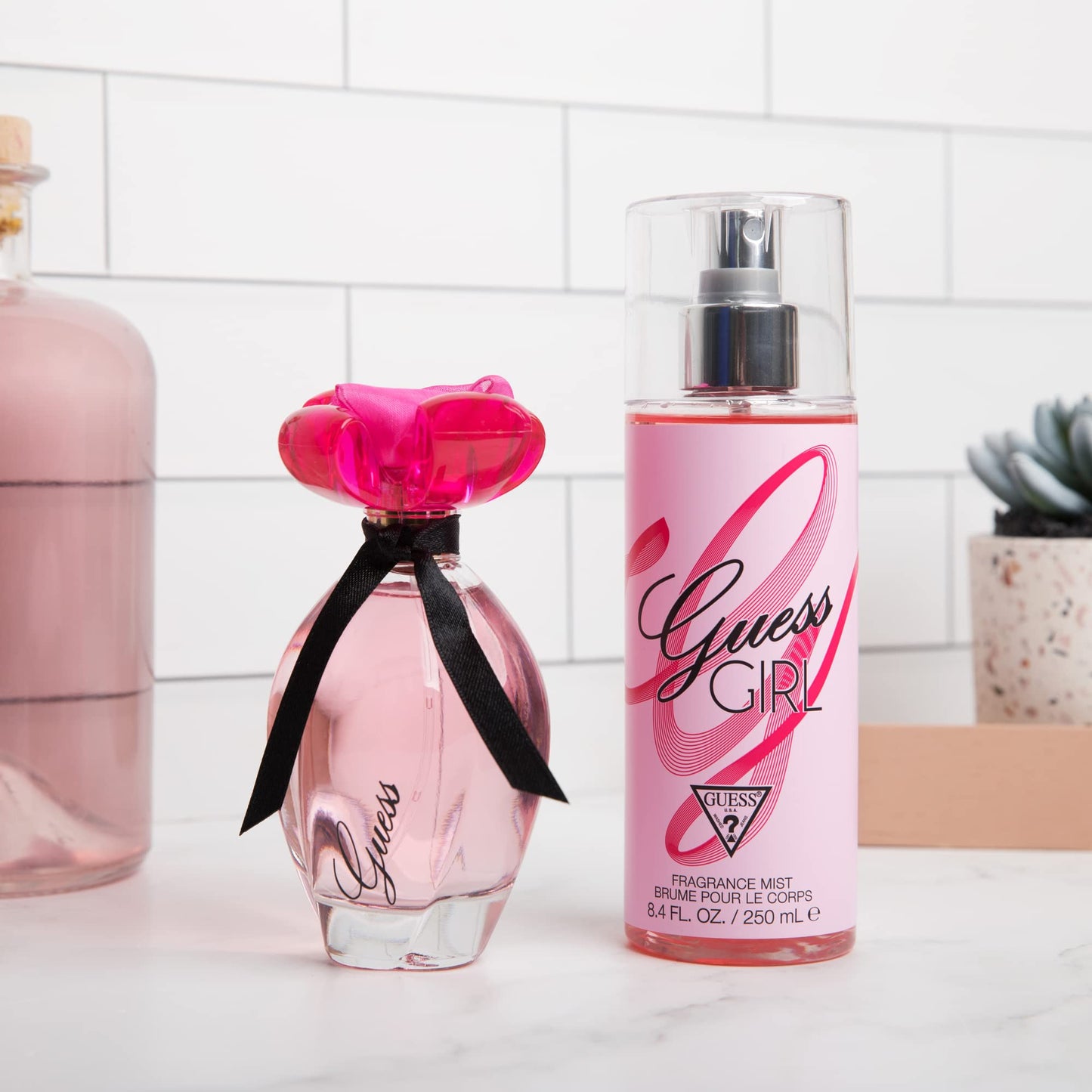 Guess Girl Eau de Toilette 3 Piece Gift Set - Perfume Spray 3.4 Fl. Oz., Travel Spray 0.5 Fl. Oz., & Body Lotion 6.7 Fl. Oz. Beauty & Personal Care GUESS