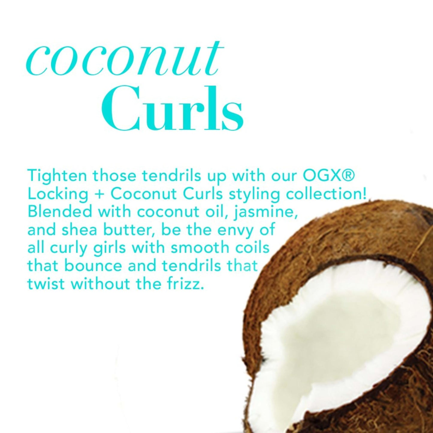 Ogx Coconut Curls Decadent Creamy Mousse 7.9 Ounce (2 Pack) Beauty & Personal Care OGX