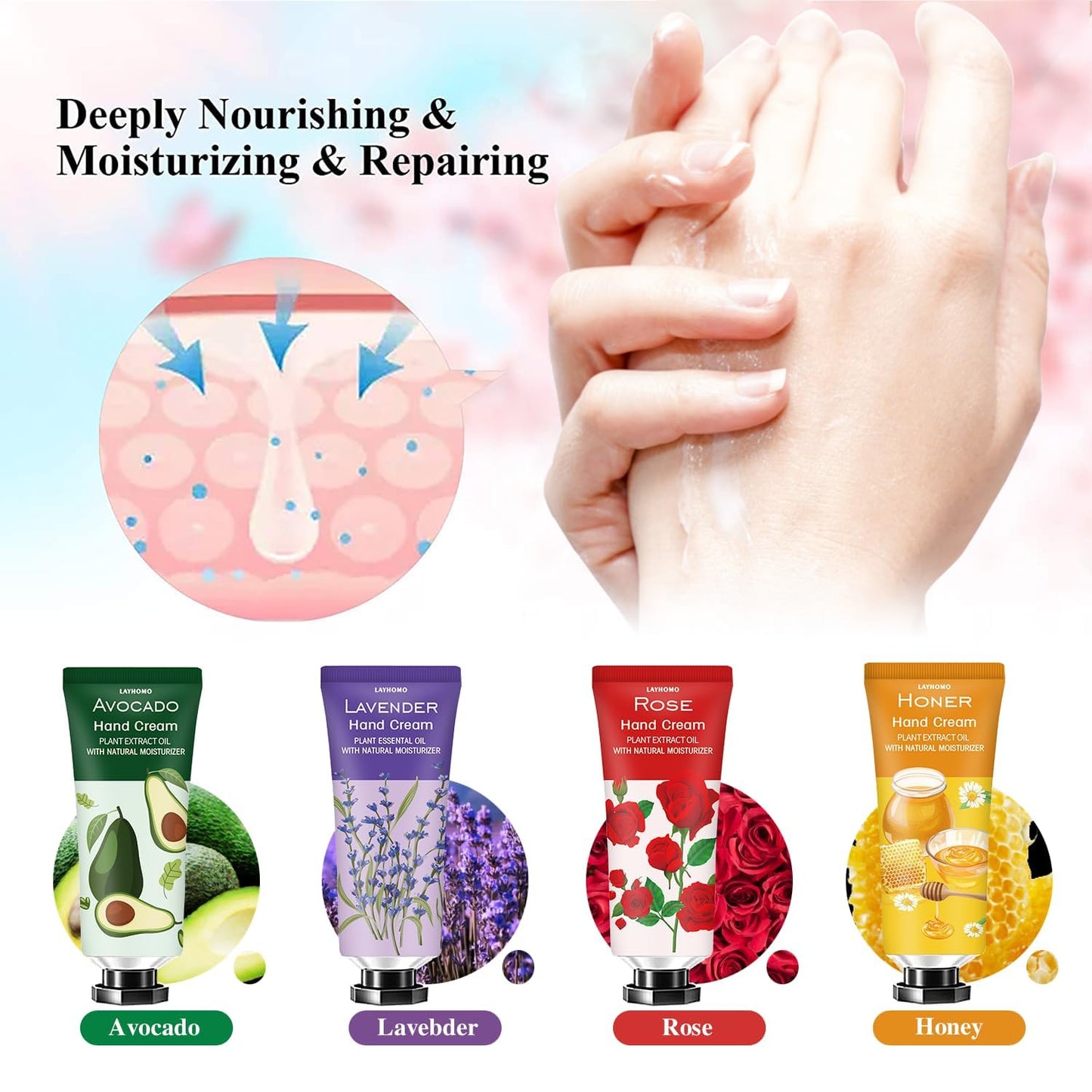 20 Pack Hand Cream Gifts Set,Hand Lotion for Dry Hands,Stocking Stuffers for Women,Teacher Appreciation Gifts,Birthday Gifts Stuffers for Teens,Travel Beauty & Personal Care MarvelsAura