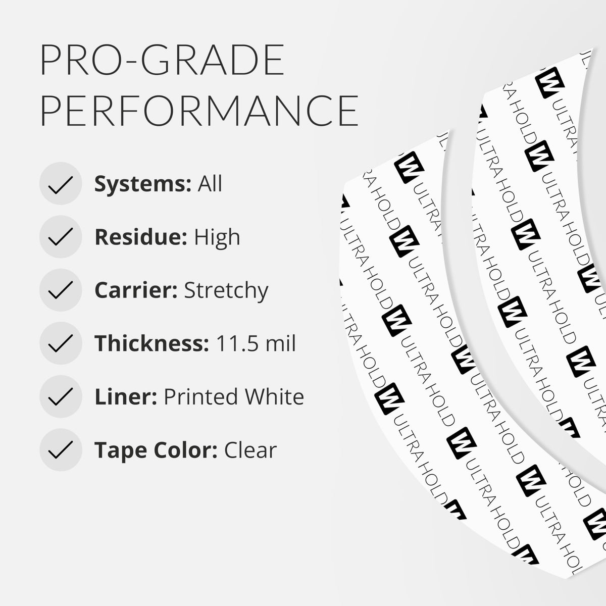 Walker Tape Ultra Hold CC Contour Wig Tape Tabs, Double Sided Hair System Tape for Lace Wigs, Hair Extensions Human Hair, Strong Long Lasting Adhesive