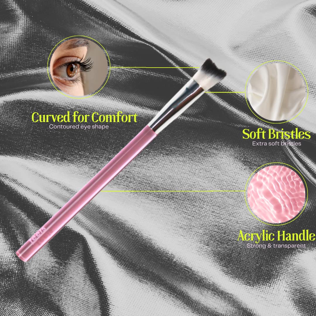 Feels Lash Cleaning Brush Eyelash Extensions Shampoo Brush Soft Curved Fluffy Cleansing (1 pack, Pink) Beauty & Personal Care Feels Lash