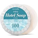 Bulk Hotel Soap Bars (100 Count), Fresh Scent Travel Size Hand Soap for Hotels, Motels, and Resorts, Mini Travel Soap Bulk, Individually Wrapped Bars Beauty & Personal Care Stock Your Home