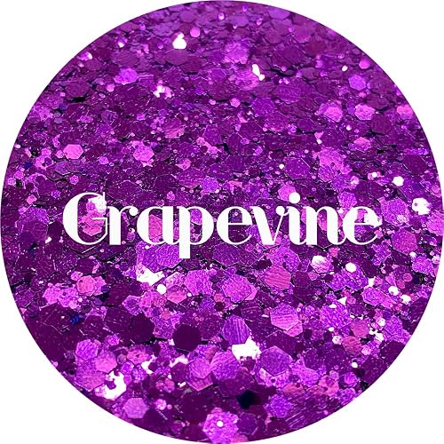 Purple Polyester Glitter | Craft Glitter | Glitter for Arts & Crafts | Tumblers | Cosmetics | Nails | Epoxy Resin Art | Slime | DIY | Body Glitter | 1 Beauty & Personal Care Glitter Heart Co.
