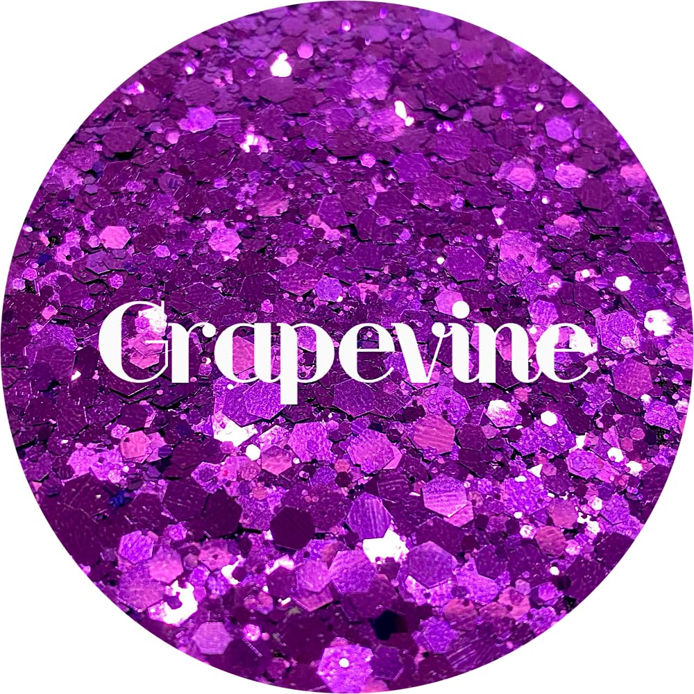 Purple Polyester Glitter | Craft Glitter | Glitter for Arts & Crafts | Tumblers | Cosmetics | Nails | Epoxy Resin Art | Slime | DIY | Body Glitter | 1 Beauty & Personal Care Glitter Heart Co.
