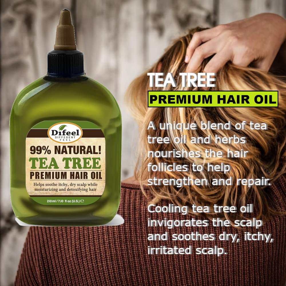 Difeel Premium Natural Hair Oil - Tea Tree Oil for Dry Scalp 7.1 Ounce Beauty & Personal Care Difeel