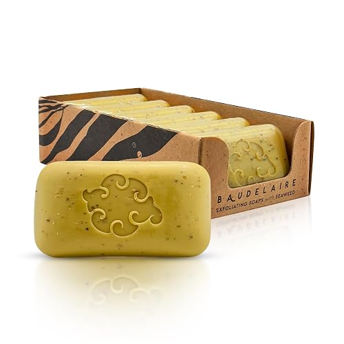 Baudelaire Exfoliating Sea Loofa Soap - Natural Fragrance - Hydrating & Moisturizing Triple-Milled Luxury, 5 oz (Pack of 6) Beauty & Personal Care Baudelaire