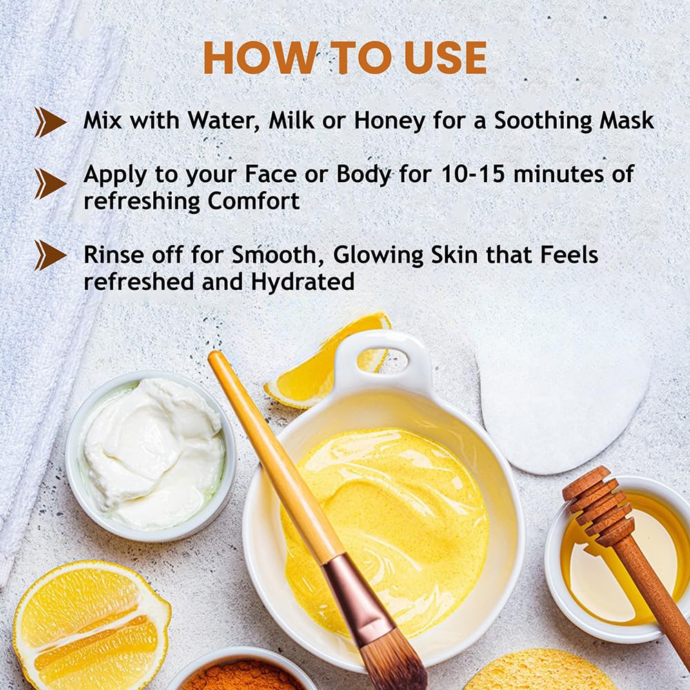 Kasthuri Manjal Powder for Skin and Face Care| Wild Turmeric powder | Curcuma Aromatica | Helps Acne skin (3.5 oz) Beauty & Personal Care Hebhac Herbs