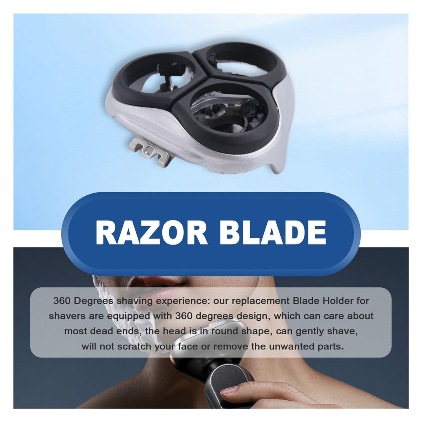 Electronic Shaver Replacement Head Razor/Blade Holder?Compatible For Philips?PT725 Series HQ8230 HQ8240/927 8250 7800 7810XL,Gray Beauty and Personal Care ZFGANTWC