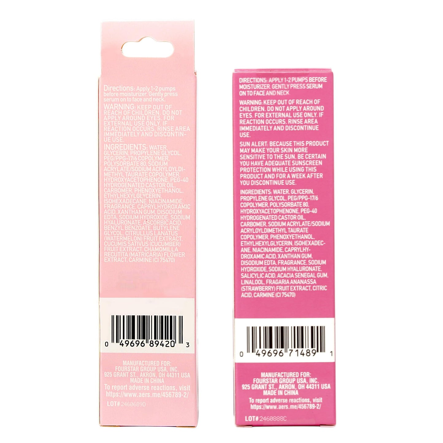b.pure Glow Up Face Serum Variety Pack | Watermelon & Strawberry Formulas | Niacinamide, Salicylic Acid & AHA/BHA | 1 oz, 4-Pack Beauty & Personal Care b.pure