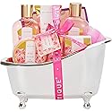spa luxetique Gift Set For Women, Bath Sets for Women Gift, 8 Pcs Rose Spa Basket Includes Bubble Bath, Shower Gel, Body Lotion, Mom Birthday Gifts Beauty & Personal Care spa luxetique