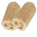 HealthGoodsIn - Organic Loofa Natural Bath Sponge, Set of 2 Exfoliating Bath Sponge Scrubber | Naturally Grown Loofah (Set of 2) Beauty & Personal Care HealthGoodsIn