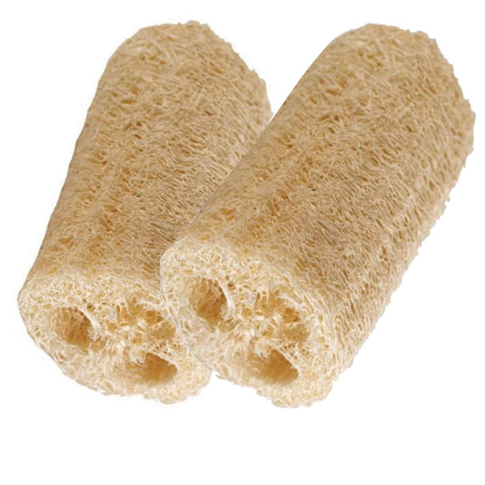 HealthGoodsIn - Organic Loofa Natural Bath Sponge, Set of 2 Exfoliating Bath Sponge Scrubber | Naturally Grown Loofah (Set of 2) Beauty & Personal Care HealthGoodsIn