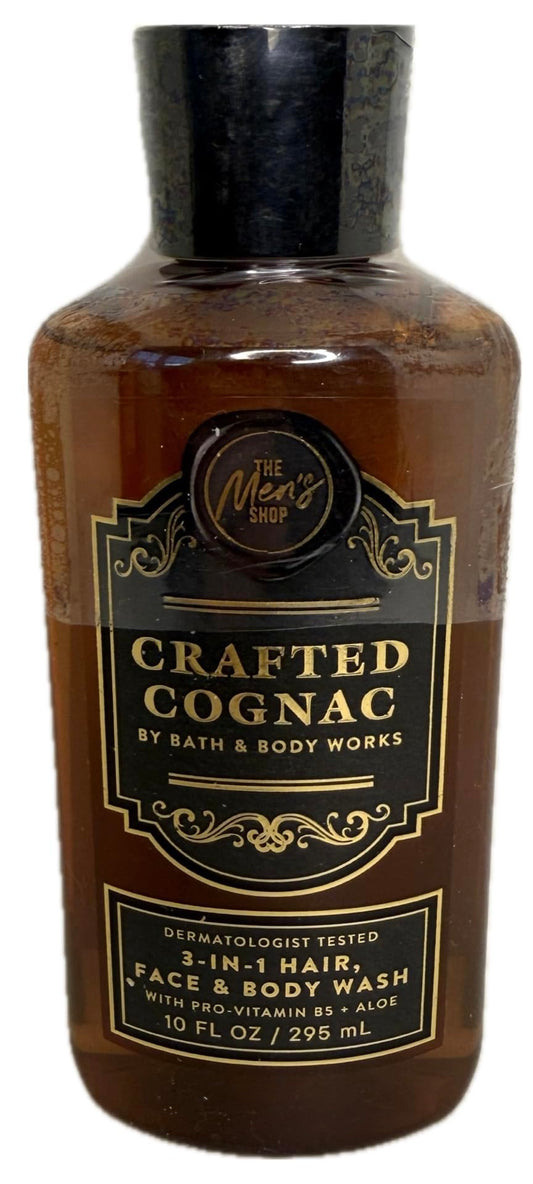 Bath & Body Works Crafted Cognac 3-in-1 Body Wash, Hair & Face - Warm Rich Men’s Shower Gel Beauty & Personal Care Bath & Body Works
