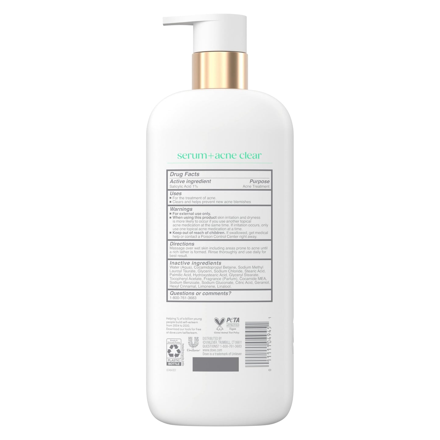 Dove Body Wash Acne Clear Clears & helps prevent acne 1% clearing salicylic acid acne treatment 18.5 Fl oz Beauty & Personal Care Dove