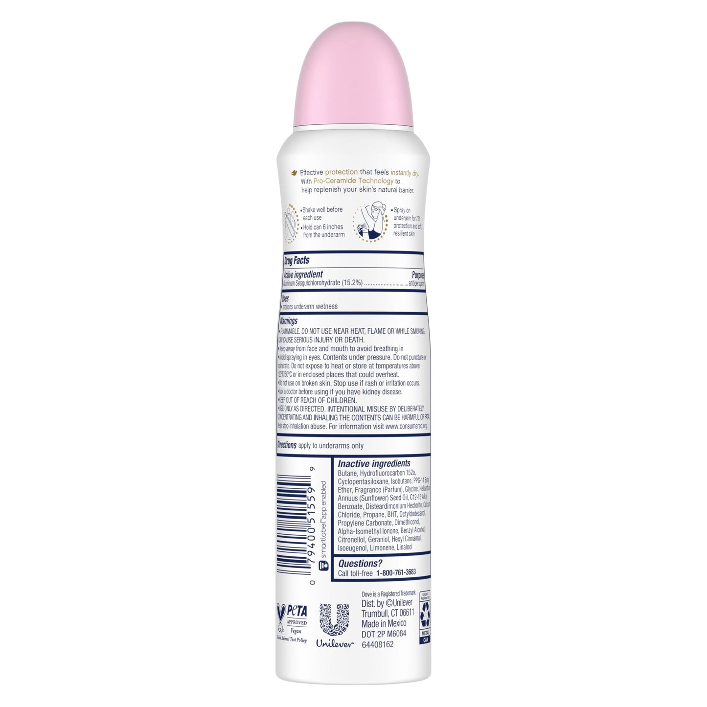 Dove Advanced Care Antiperspirant Deodorant Spray for Women 3 Pack Sakura Blossom & Yuzu 72 hour sweat and odor protection 3.8 oz Beauty and Personal Care Dove