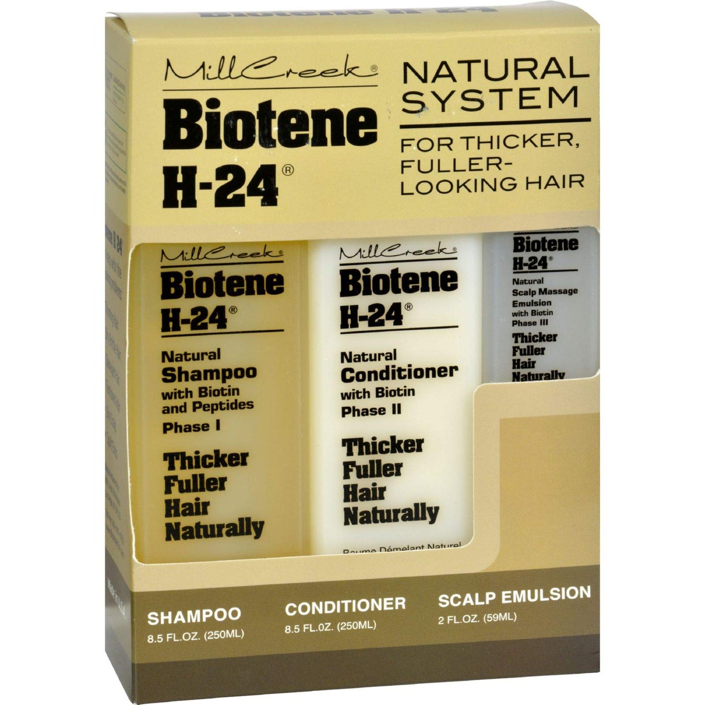 Mill Creek Biotene H-24 Tri-Pack Shampoo Conditioner Scalp Emulsion - 1 Set Beauty & Personal Care Mill Creek