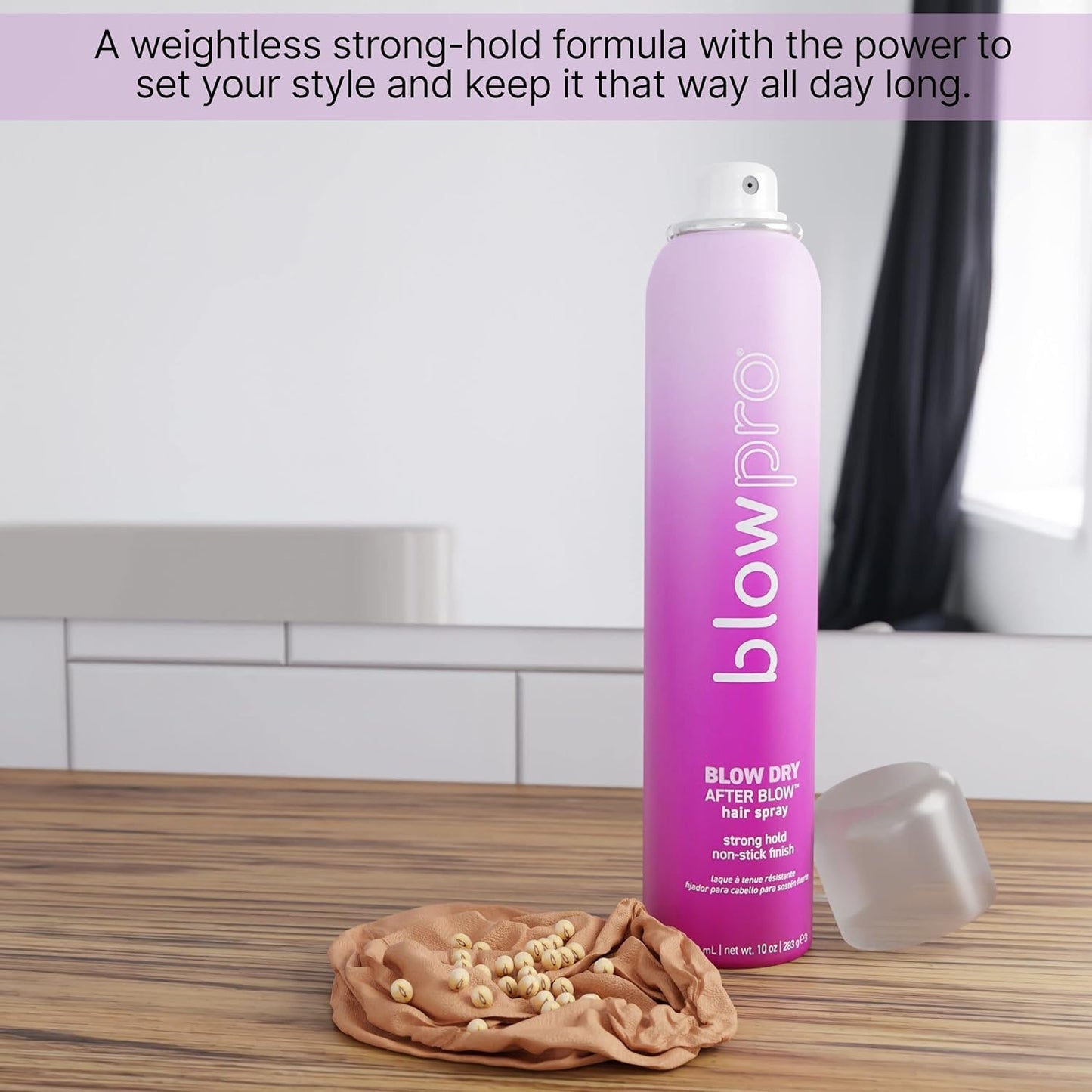blowpro After Blow Strong Hold Finishing Spray 10oz, Adds Shine, Volume & Frizz Control without Buildup, Soy Protein Helps Strengthen Hair, 100% Beauty & Personal Care blowpro
