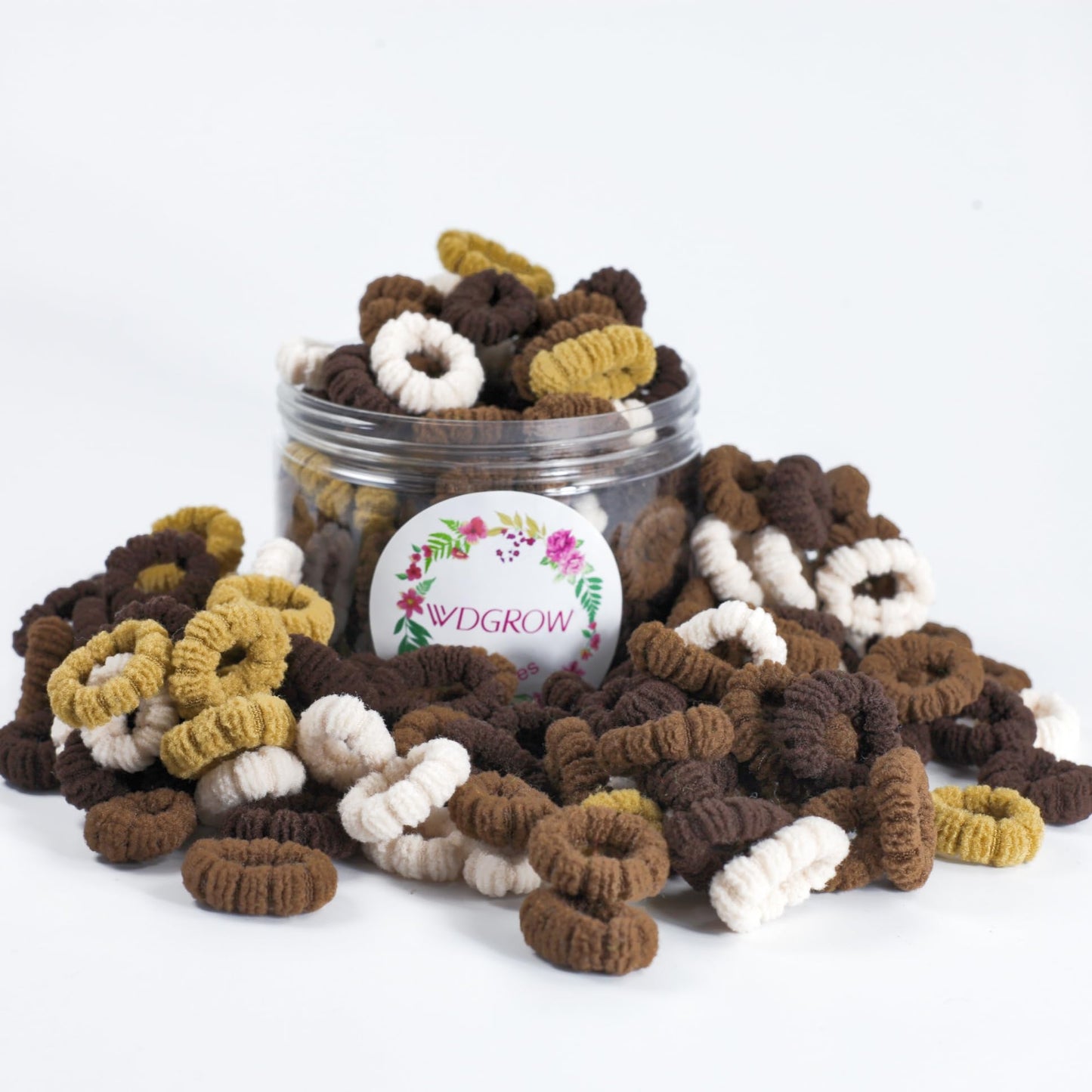 Small Hair Ties for Toddler Gilrs, Adult's Fine Hair,120pcs,No Damage Mini Hair ties for Baby, Kids,Soft Cotton Tiny Hair Tie,Seamless Hair Beauty and Personal Care WDGROW Default Title