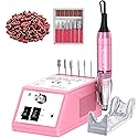 Professional Nail Drill Machine 30000 RPM Efile Electric Nail Filer Kit for Finger Toe Nails, Acrylic Gel Nails, Manicure Pedicure Drill with 6Pcs Beauty & Personal Care alle's