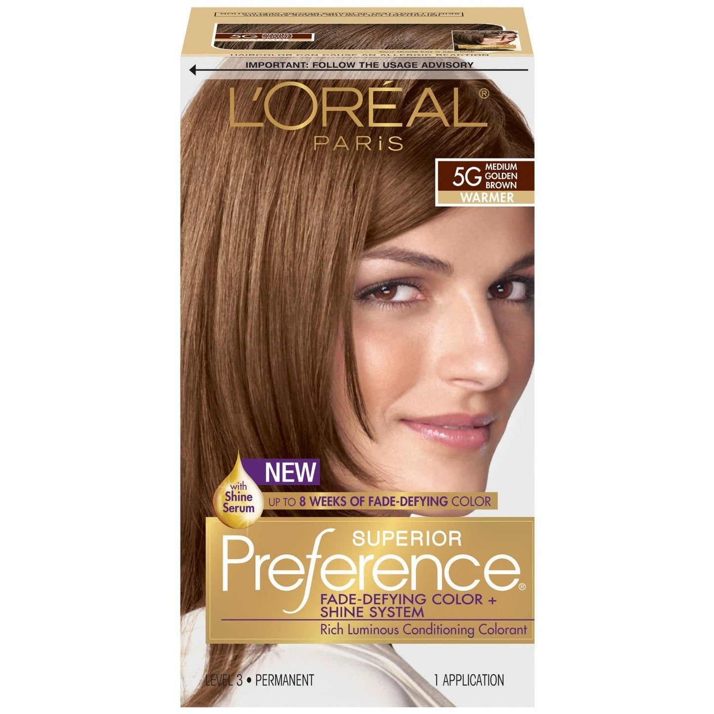L’Oreal ParisSuperior Preference - 5G Medium Golden Brown (Warmer) 1 Each (Pack of 3) Beauty & Personal Care L'Oreal Paris