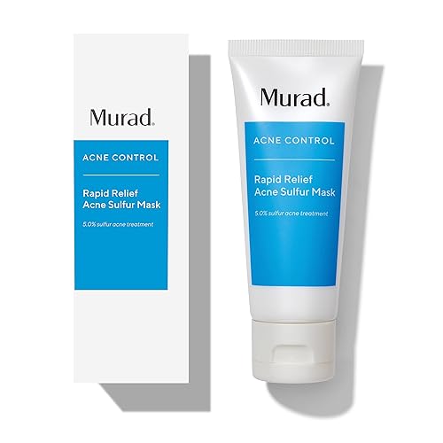 Murad Rapid Relief Acne Sulfur Mask - Clay Mask with Salicylic Acid, 5% Sulfur, and Austrian Peat Reduces Oil, Minimizes Breakouts, Reduces Pimple Beauty & Personal Care Murad