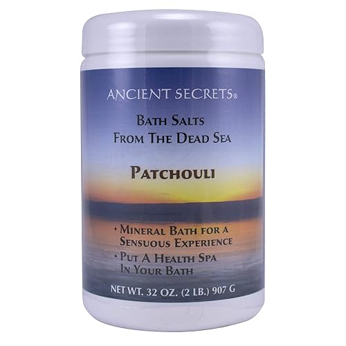 Ancient Secrets Mineral Baths, Aromatherapy Dead Sea, Patchouli, 32 oz (2 Lbs) 908 G (Pack of 2) Beauty & Personal Care ANCIENT SECRETS