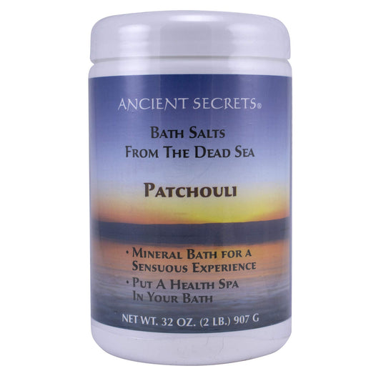 Ancient Secrets Mineral Baths, Aromatherapy Dead Sea, Patchouli, 32 oz (2 Lbs) 908 G (Pack of 2) Beauty & Personal Care ANCIENT SECRETS