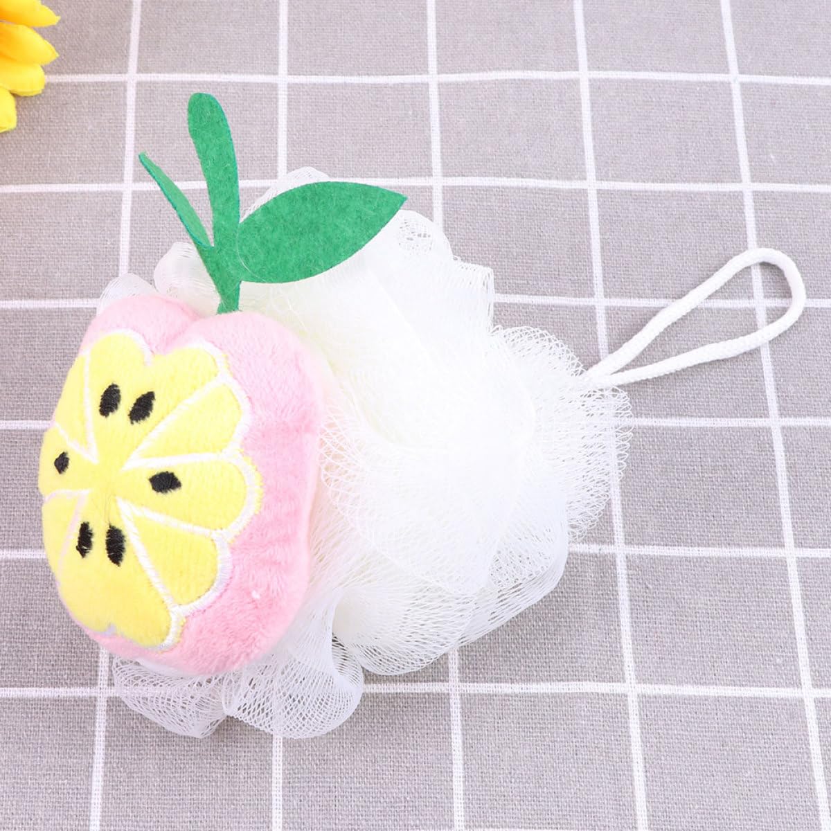 Beaupretty 8pcs Fruit-Shaped Mesh Bath Poufs Shower Scrub Balls Body Washing Bubble Maker Set for Daily Bathroom Use Beauty and Personal Care Beaupretty