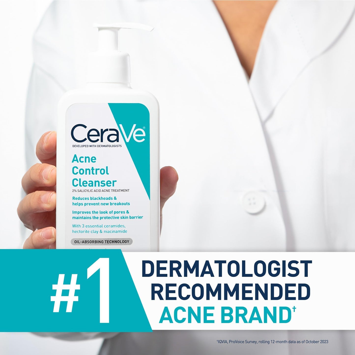 CeraVe Acne Treatment Face Wash, Salicylic Acid Cleanser with Purifying Clay, Niacinamide, and Ceramides, Pore Control and Blackhead Remover, 8 Ounce Beauty and Personal Care CeraVe