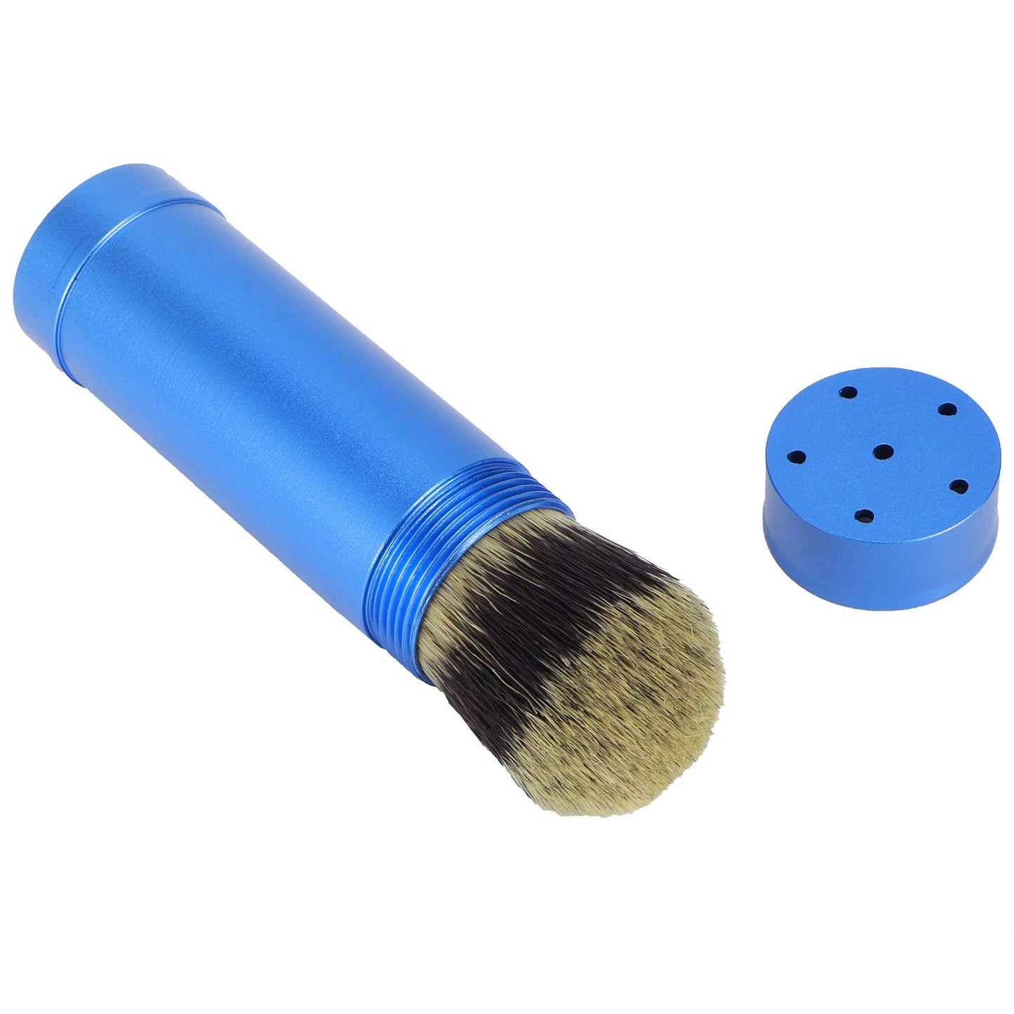 Beard Brush, Shaving Brush, Men Portable Beard Brush Travel Foaming Shaving Brush Grooming Tool Aluminum + Brush Hair Material, Beard Brush Beauty and Personal Care Fafeicy