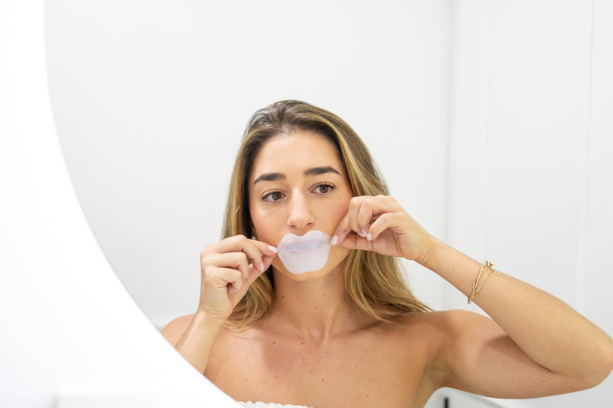 BioRepublic Lip Mask Gift Box - Pucker Up Hydrating & Plumping Lip Treatment for Dry, Chapped Lips - Collagen + Hyaluronic Acid Overnight Lip Sheet