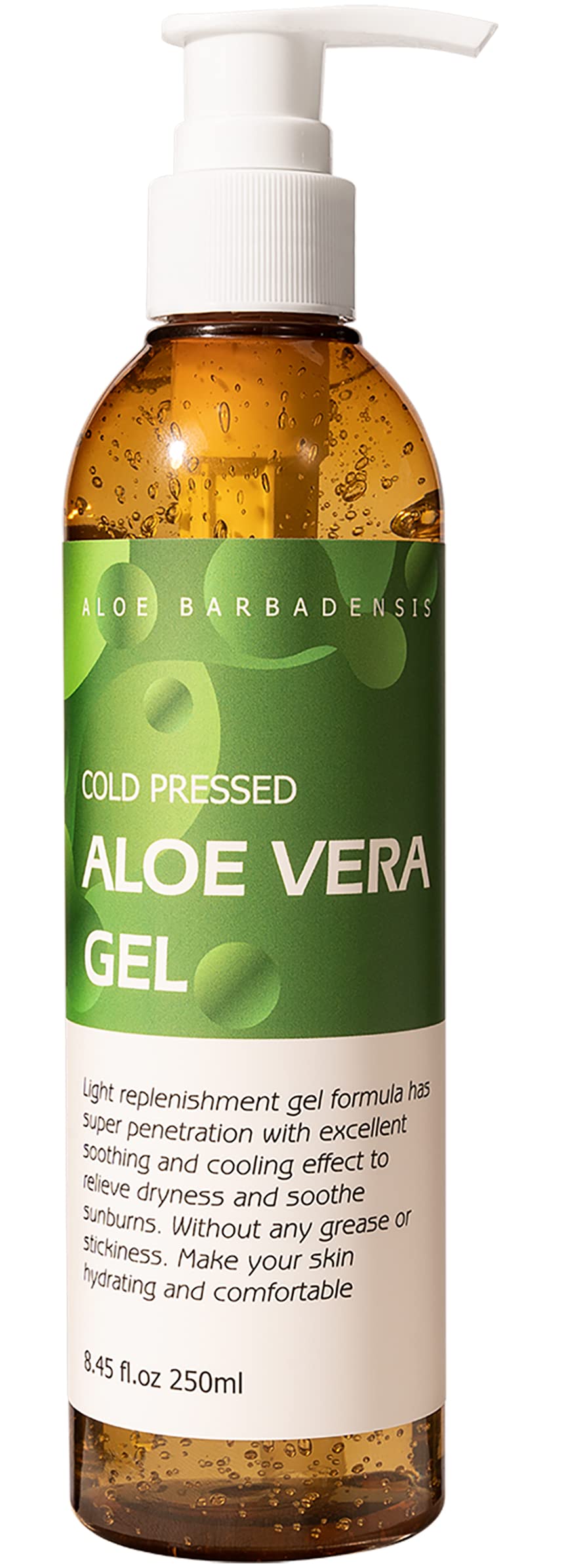 benatu Aloe Vera Gel for Face and Hair, 100% Pure Cold Pressed, Natural Facial Moisturizer for Sunburn Relief, Ance, Skin Care (8.45 fl oz) Beauty & Personal Care benatu