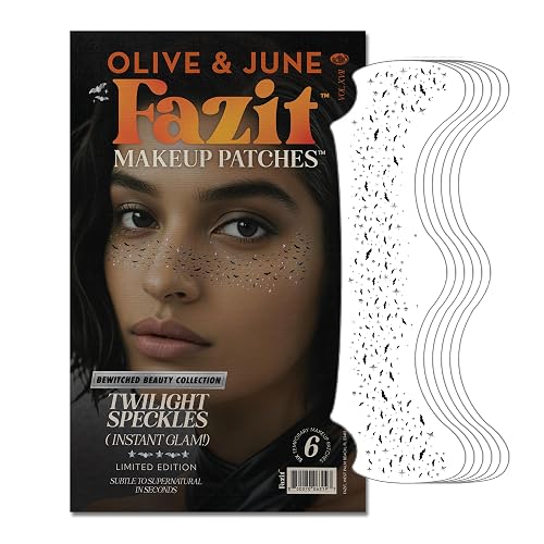 Fazit Makeup Patches - Halloween Twilight Speckles - Glow Up Make-Up Patches - Cute Glitter Makeup Accessories for Women - Cosmetic Glitter for Face Beauty & Personal Care Fazit