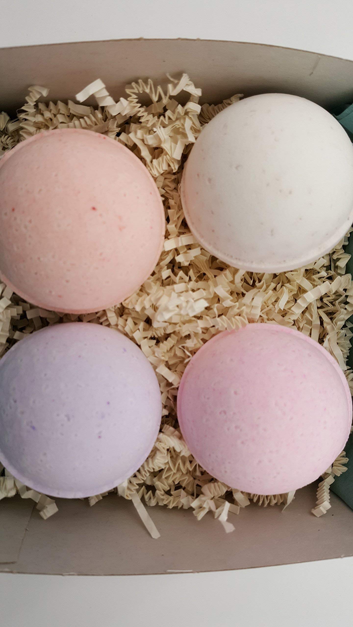 Spa Pure Natural Bath Bombs: All-Natural XL Bath Bomb Gift Set, 4 XL 5 oz bath bombs, ultra-moisturizing, individually wrapped, makes a nice gift Beauty and Personal Care Spa Pure