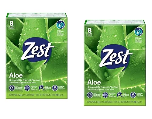Zest Bar Soap, Fresh Aloe, 4 Oz, 16 Bars Pack Beauty & Personal Care Zest