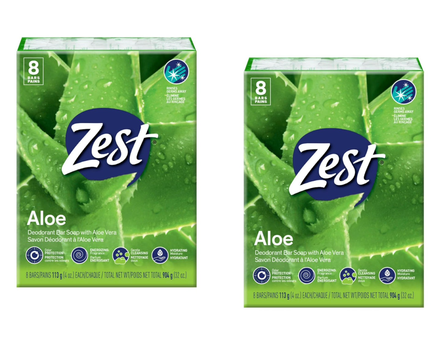 Zest Bar Soap, Fresh Aloe, 4 Oz, 16 Bars Pack Beauty & Personal Care Zest
