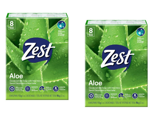 Zest Bar Soap, Fresh Aloe, 4 Oz, 16 Bars Pack Beauty & Personal Care Zest