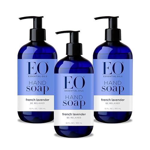 EO Sulfate-Free Moisturizing Hand Soap, French Lavender, 12 Oz, 3 Count Beauty & Personal Care EO