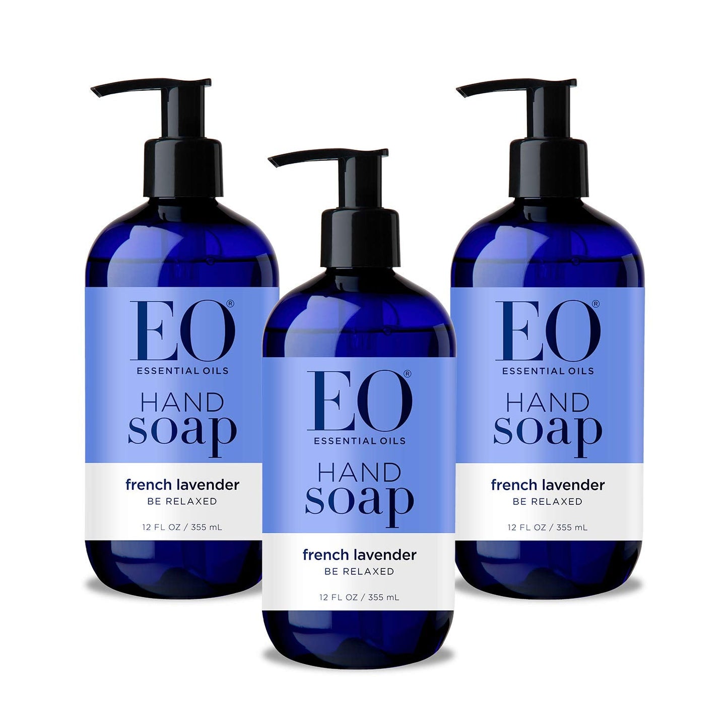 EO Sulfate-Free Moisturizing Hand Soap, French Lavender, 12 Oz, 3 Count Beauty & Personal Care EO