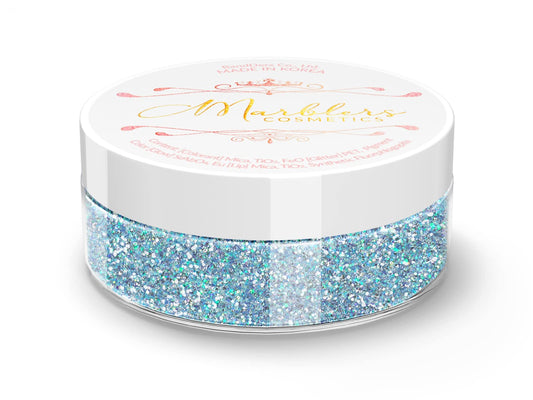 MARBLERS Holographic Face & Body Glitter [Unicorn Blue] 0.18oz (5g) | Fine | Non-Toxic | Vegan | Cruelty-Free | Festival, Rave & Party Makeup | Eye Beauty & Personal Care MARBLERS