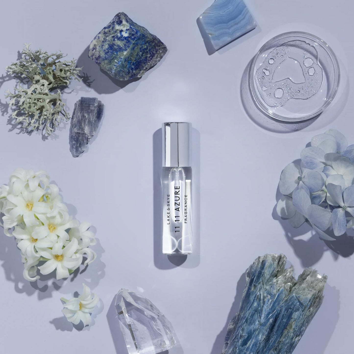 Lake & Skye 11 11 Azure Fragrance Oil Rollerball Perfume, Unisex Aquatic Floral & Skin Musk Scent with Water Accord & Bergamot, 0.33 fl oz (10 ml) Beauty & Personal Care Lake & Skye