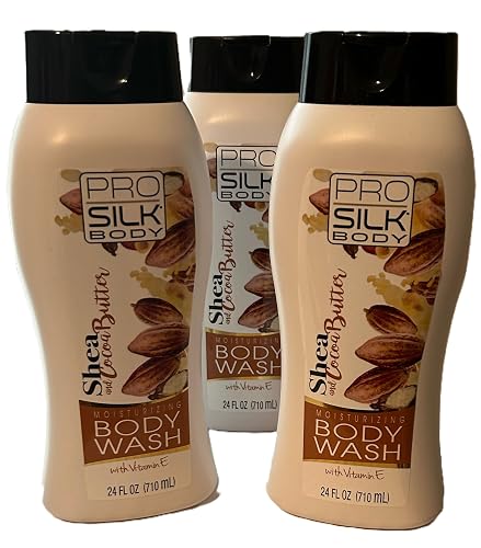 PRO SILK BODY Shea + Cocoa Butter Body Wash (3 EA 24 Oz) Beauty & Personal Care PRO SILK BODY