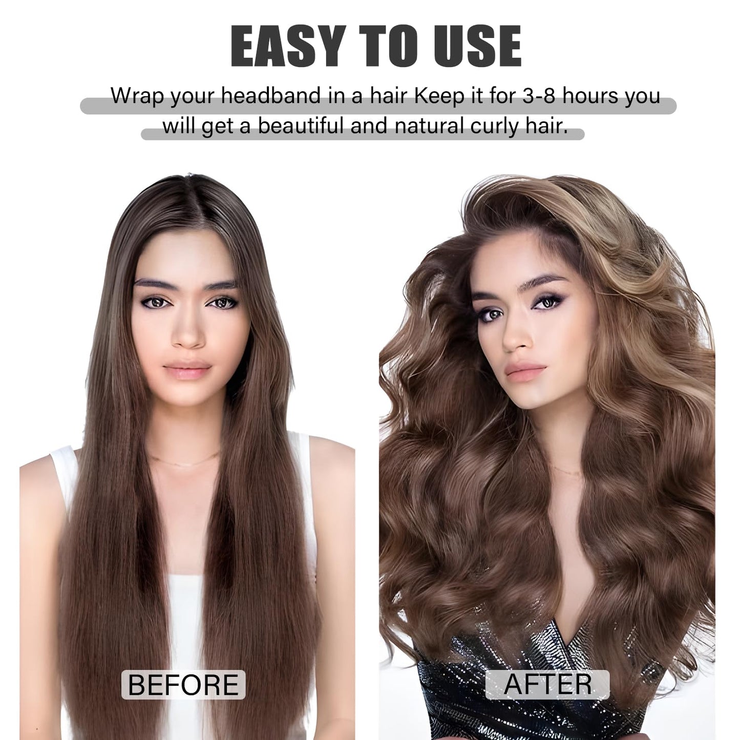 Heatless Velvet Hair Curlers to Sleep in Heatless Curling Rod Headband For Long Hair Overnight No Heat Curls for Women Long Hair Waves - 6 Pieces Set Beauty & Personal Care Ailsa