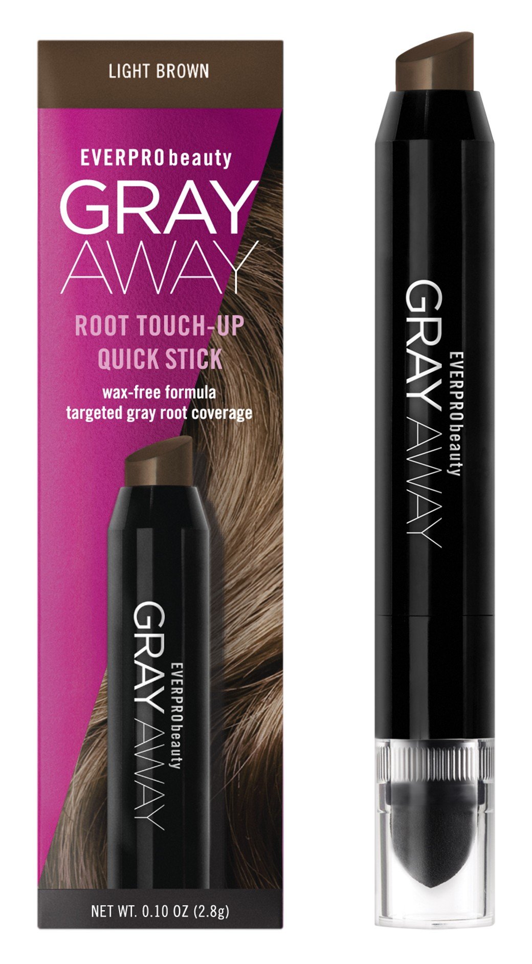 Everpro Gray Away Root Touchup Quick Stick Light Brown 0.10 Ounce (3ml) (3 Pack) Beauty & Personal Care EVERPRO