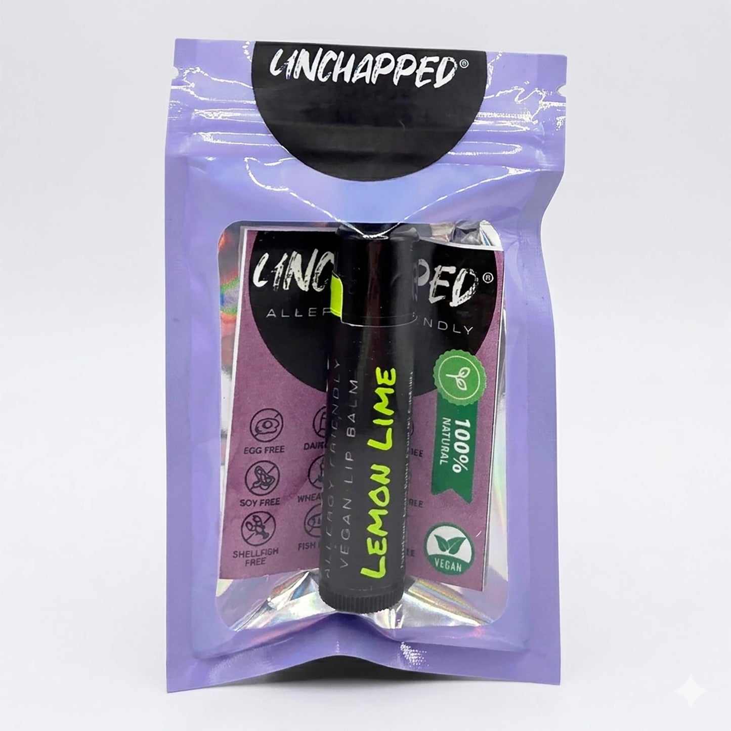 UNCHAPPED Vegan Lip Balm - All Natural and Free of Beeswax, Soy, Nut, and Top 9 Food Allergens (Lemon Lime) Beauty and Personal Care UNCHAPPED
