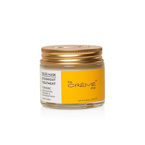The Crème Shop Turmeric Gelée Overnight Face Mask, Korean Brightening Facial Mask - 2.36oz Beauty & Personal Care The Crème Shop